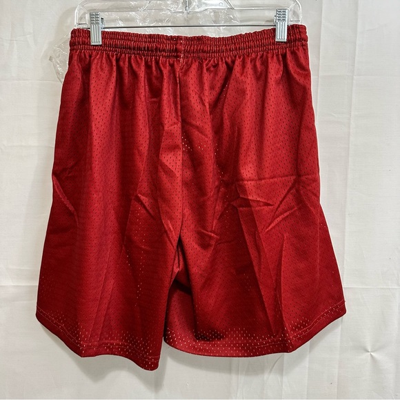 Someslight Mens Jolly Roger Anime Pirate Basketball Mesh Shorts Rust Red Large - Picture 2 of 6